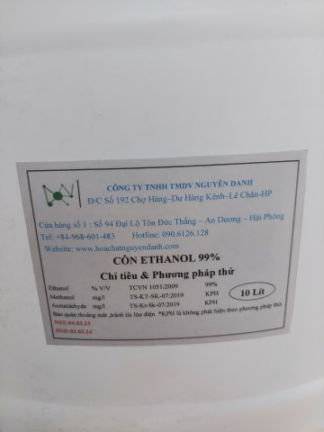Cồn ethanol và nước cất